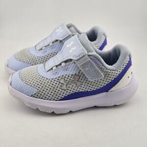 Under Armour Surge 3 AC Oxford Blue White Toddler Size 6K 3025015-400 Sneaker